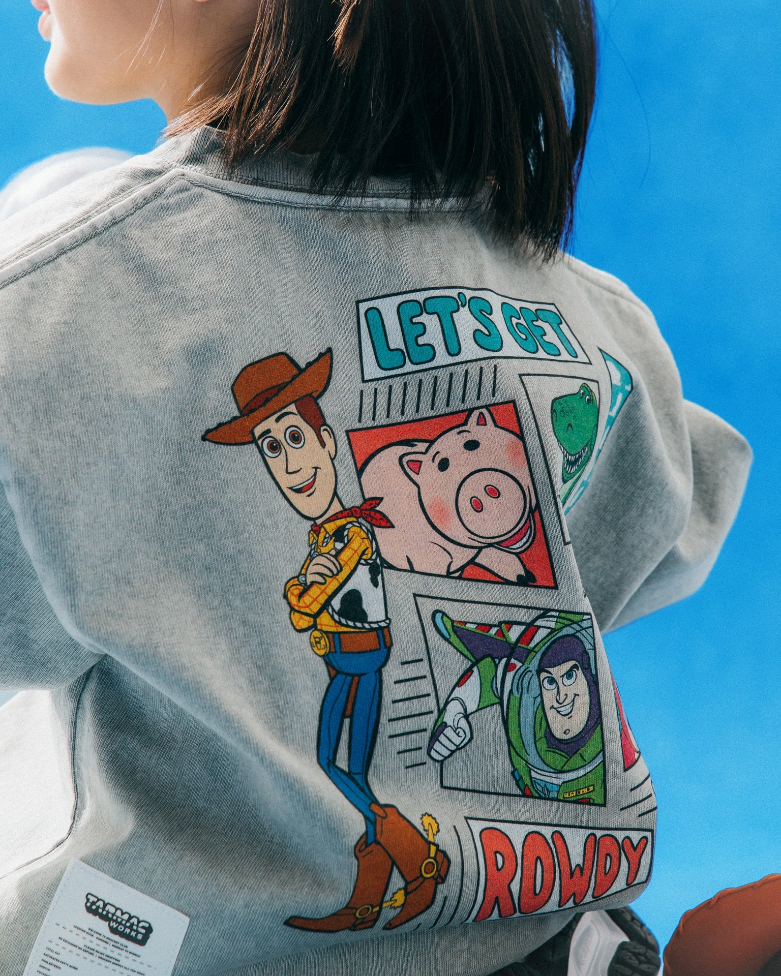 GROCERY | TARMAC | TOY STORY SNOW WASHED LET'S GET ROWDY KIDS GRAPHIC TEE/ WASHED GREY - GROGROCERY