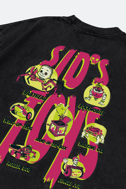 GROCERY | TARMAC | TOY STORY SNOW WASHED SID'S TOYS GRAPHIC TEE/ WASHED BLACK - GROGROCERY
