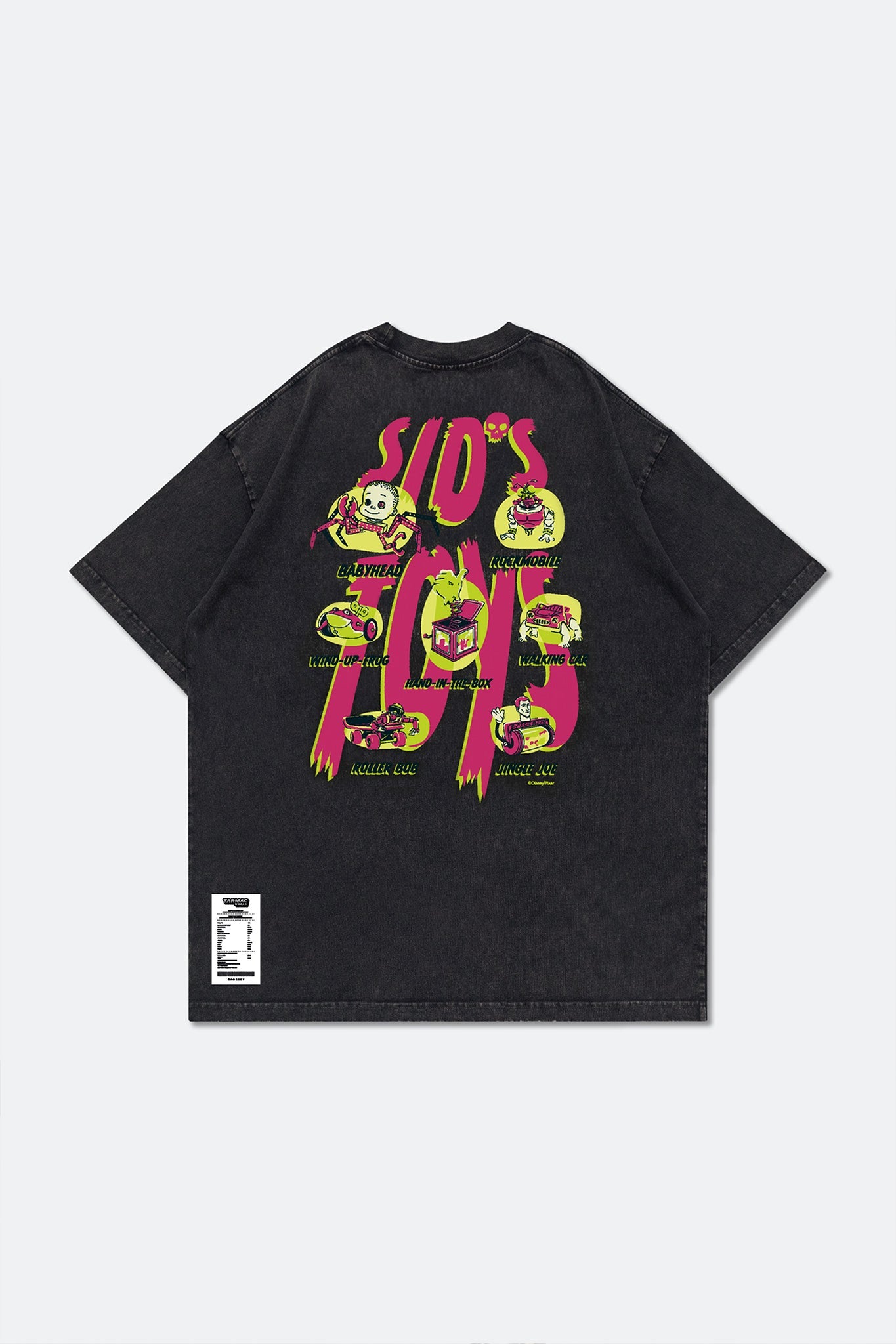 GROCERY | TARMAC | TOY STORY SNOW WASHED SID'S TOYS GRAPHIC TEE/ WASHED BLACK - GROGROCERY