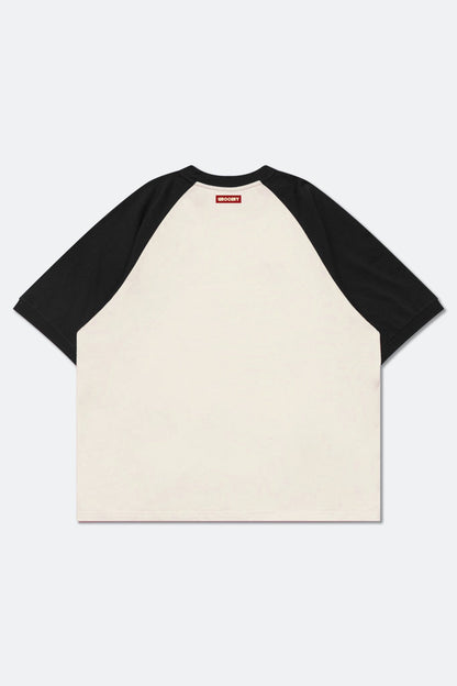 GROCERY | TARMAC | TOY STORY THE TOYS RAGLAN TEE/ BLACK & IVORY - GROGROCERY