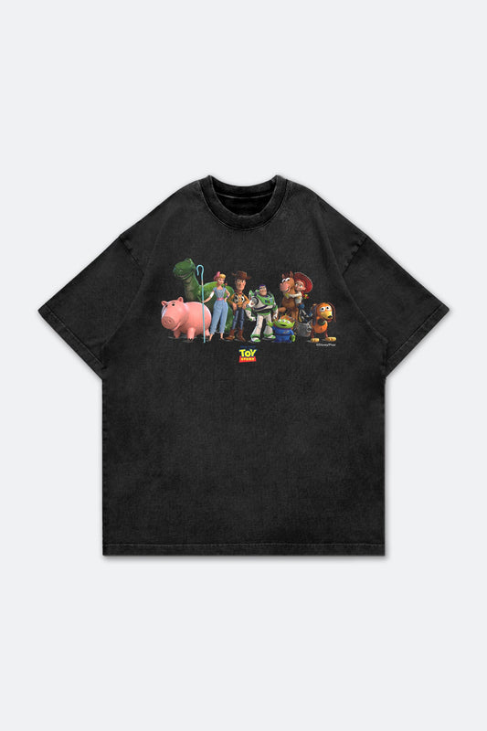 GROCERY | TARMAC | TOY STORY THE TOYS WASHED GRAPHIC BOXY TEE/ BLACK - GROGROCERY
