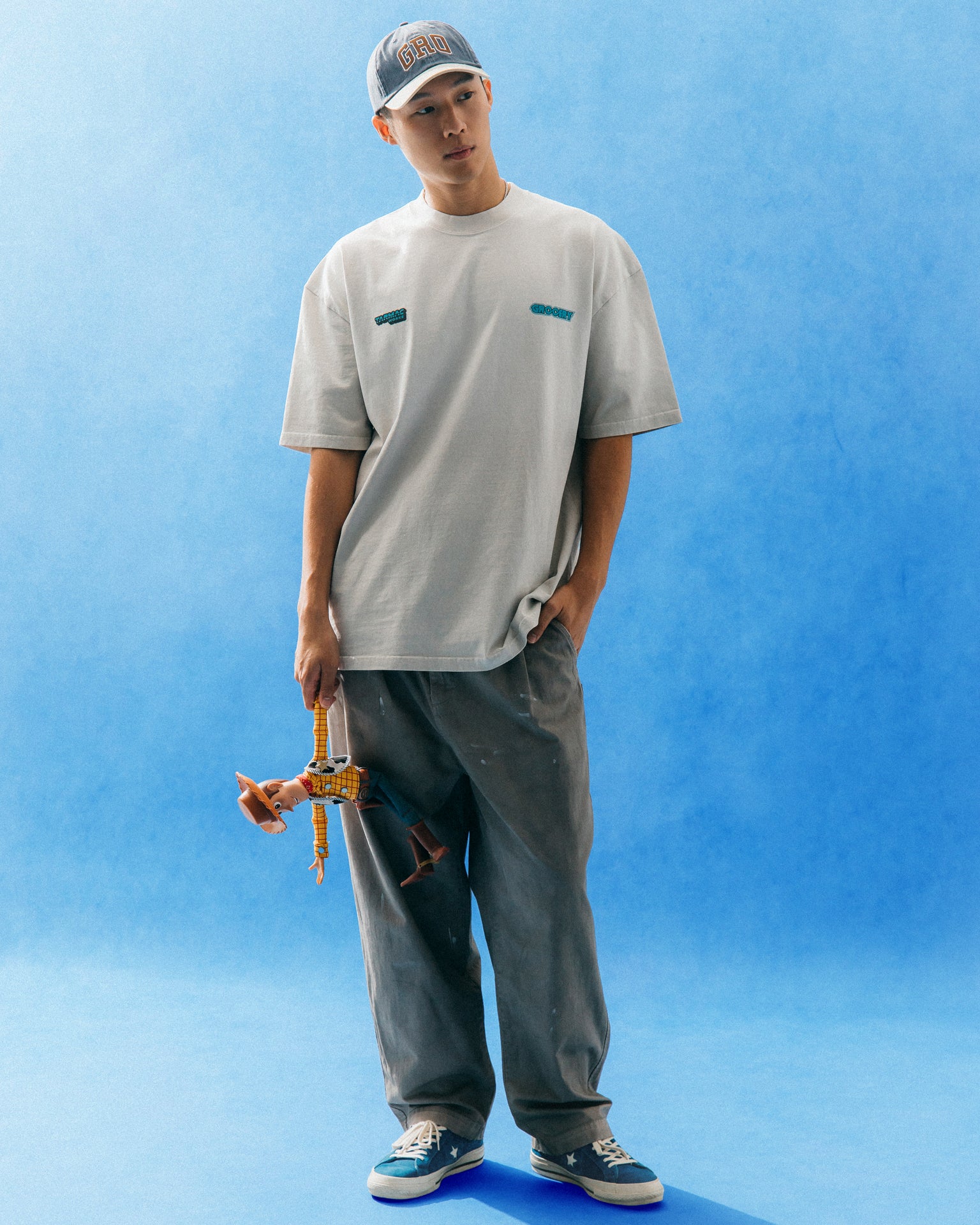 GROCERY | TARMAC | TOY STORY WASHED PLUSH RUN GRAPHIC TEE/ FADED CREAM - GROGROCERY