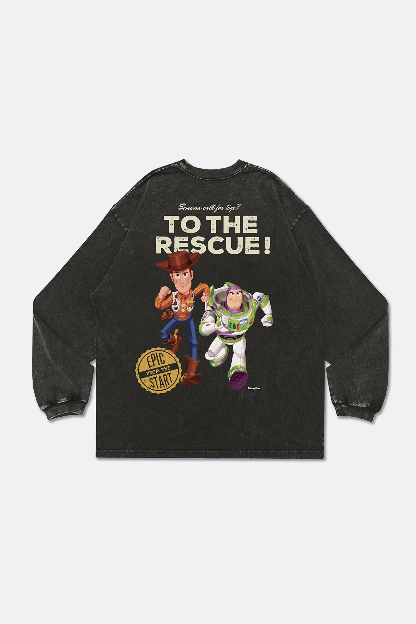 GROCERY | TARMAC | TOY STORY WASHED TO THE RESCUE LONG TOP/ WASHED STEEL BLACK - GROGROCERY