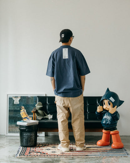 GROCERY TEE-001 INVOICE/ DUSTY BLUE - GROGROCERY