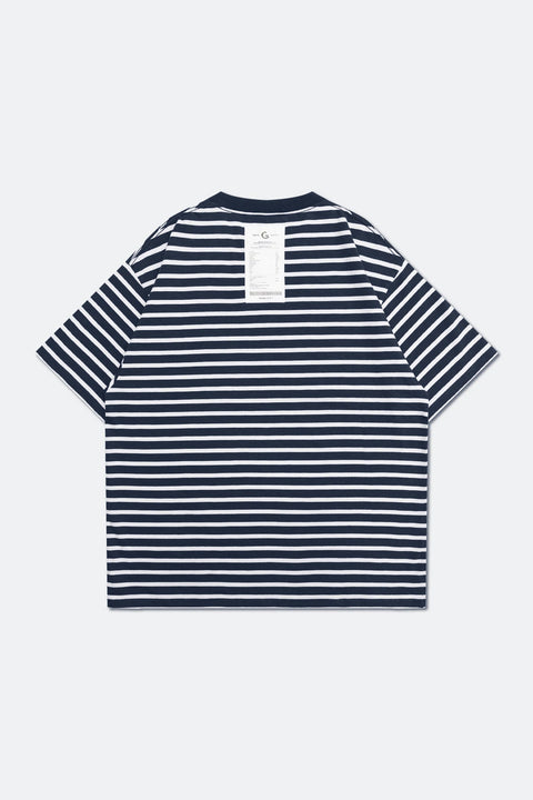 GROCERY TEE - 001 INVOICE/ STRIPE NAVY - GROGROCERY