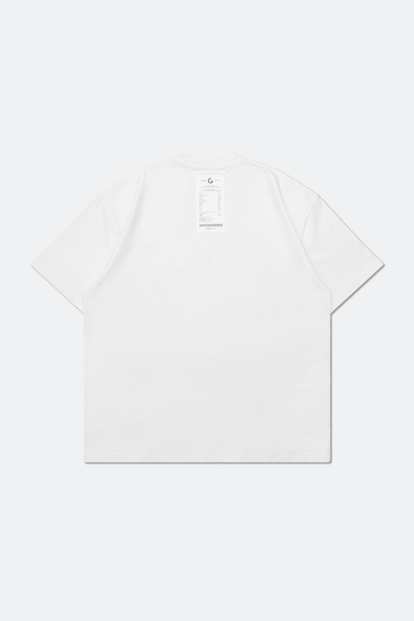 GROCERY TEE - 001 INVOICE/ WHITE - GROGROCERY