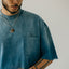 GROCERY TEE-069 DIRTY WASHED INVOICE POCKET TEE/ FADED BLUE - GROGROCERY