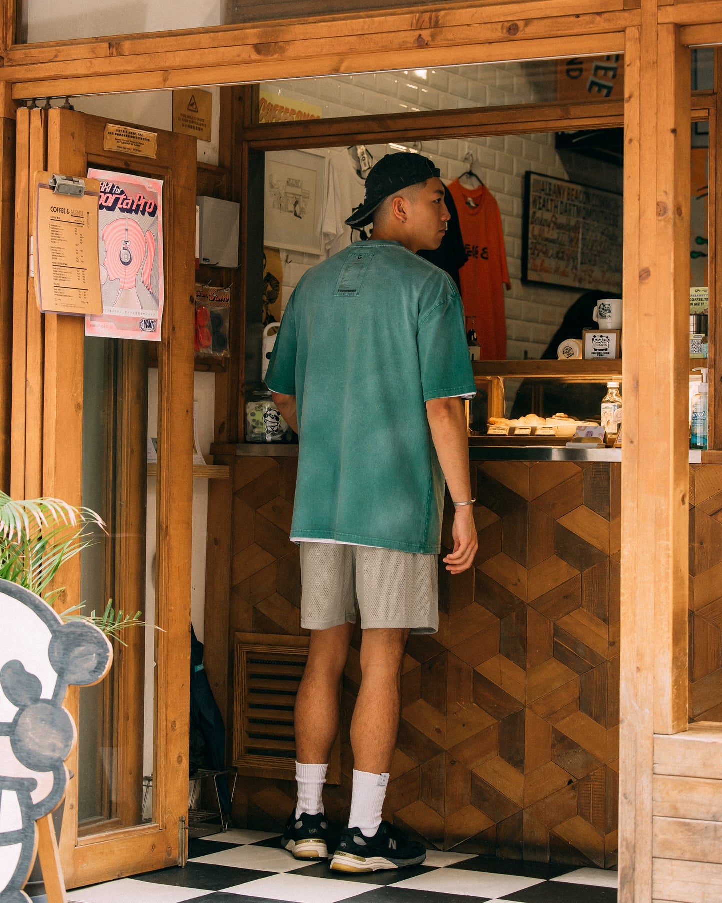 GROCERY TEE - 077 DIRTY WASHED INVOICE/ FADED GREEN - GROGROCERY