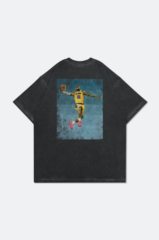 GROCERY THE KING WASHED TEE BY ADAM LISTER/ BLACK - GROGROCERY