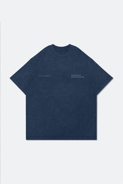 GROCERY THE KING WASHED TEE BY ADAM LISTER/ NAVY - GROGROCERY