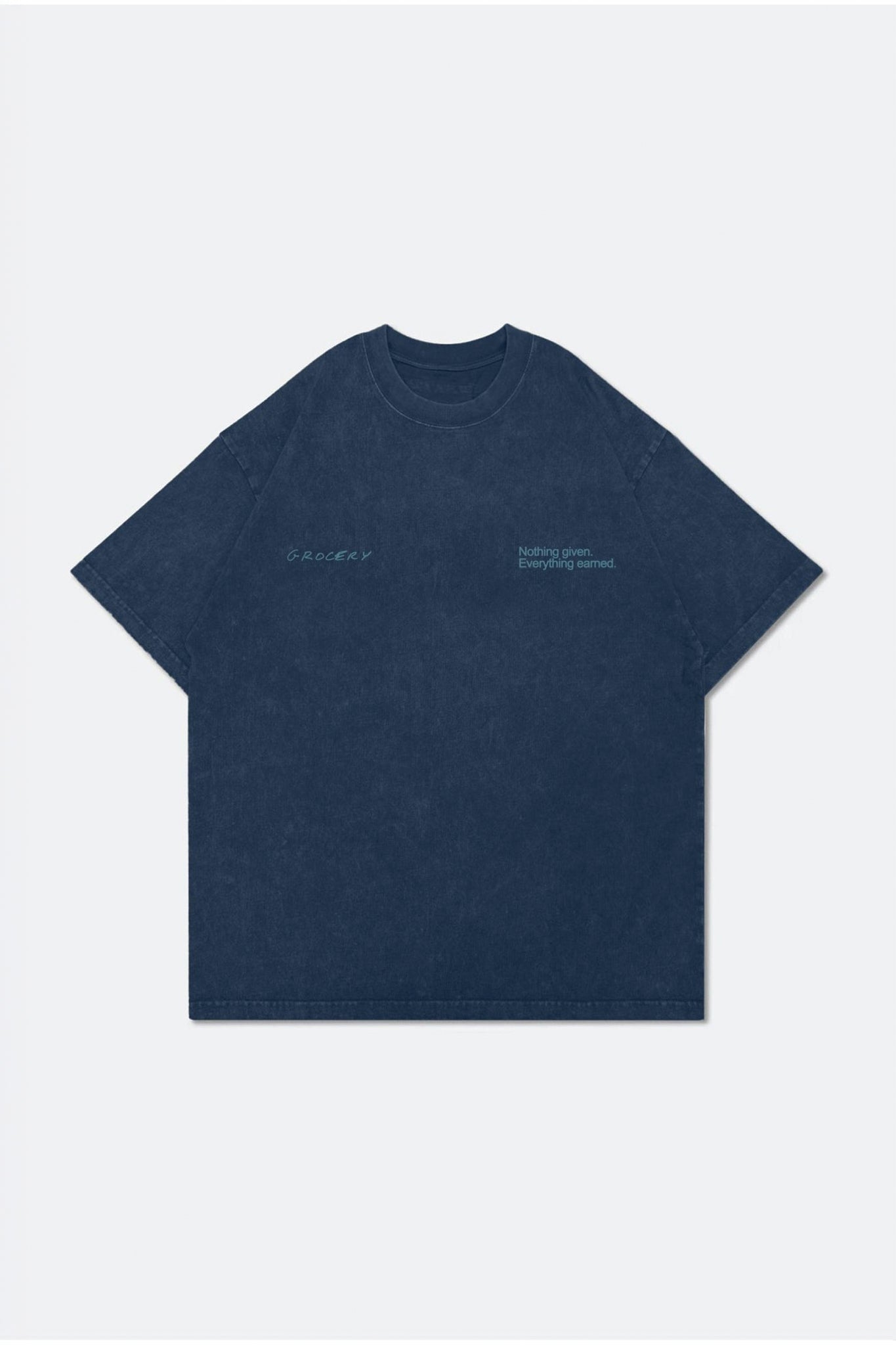 GROCERY THE KING WASHED TEE BY ADAM LISTER/ NAVY - GROGROCERY