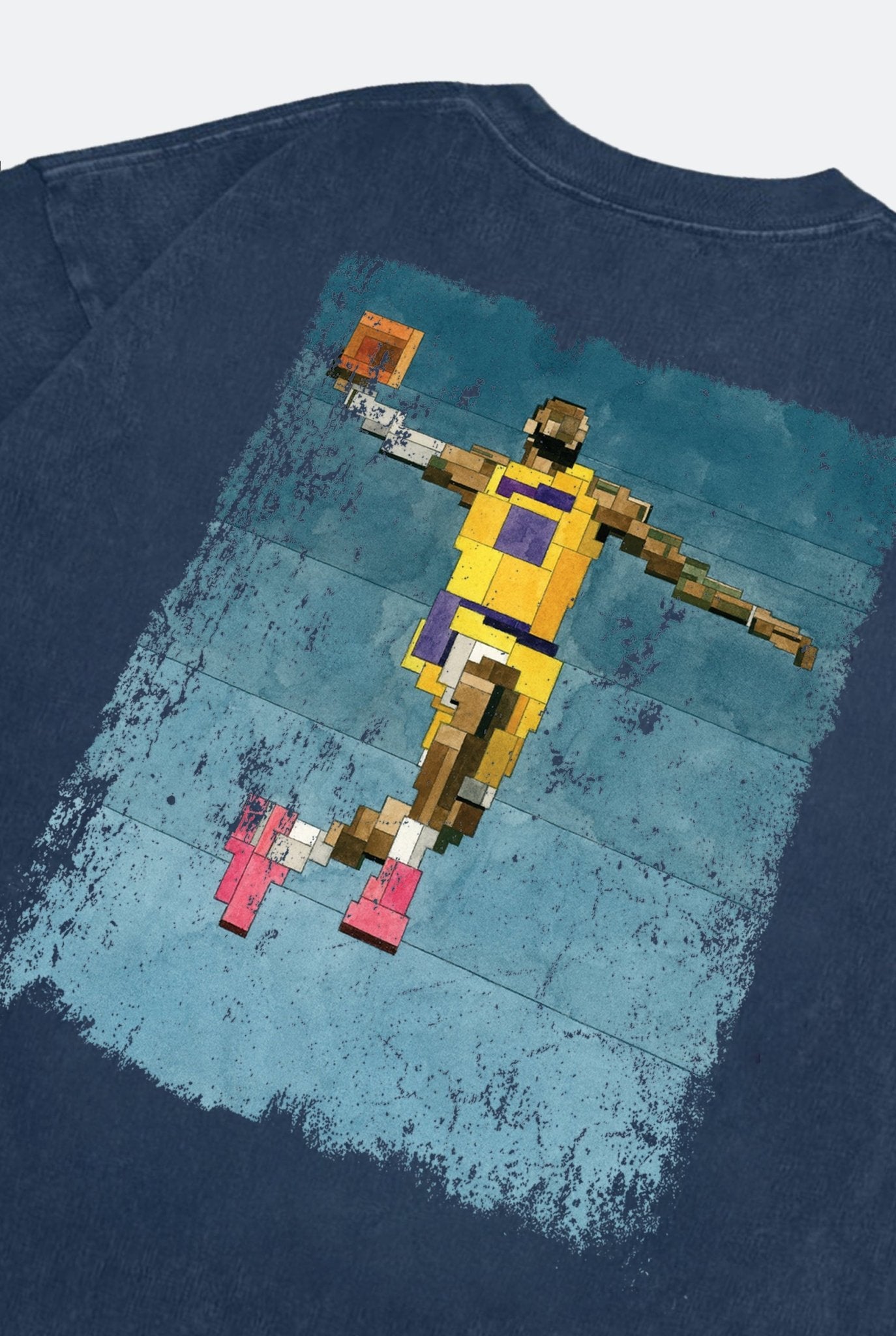 GROCERY THE KING WASHED TEE BY ADAM LISTER/ NAVY - GROGROCERY