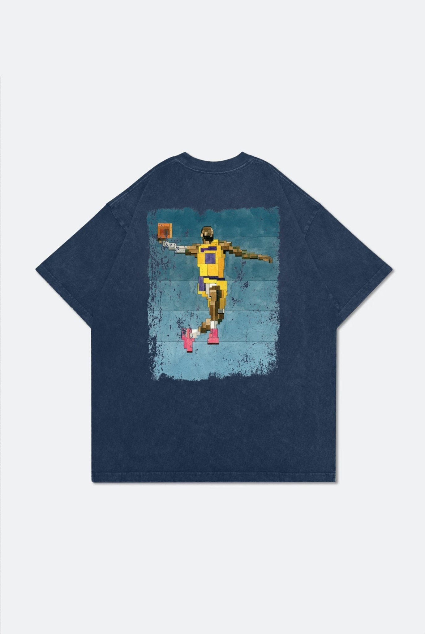 GROCERY THE KING WASHED TEE BY ADAM LISTER/ NAVY - GROGROCERY