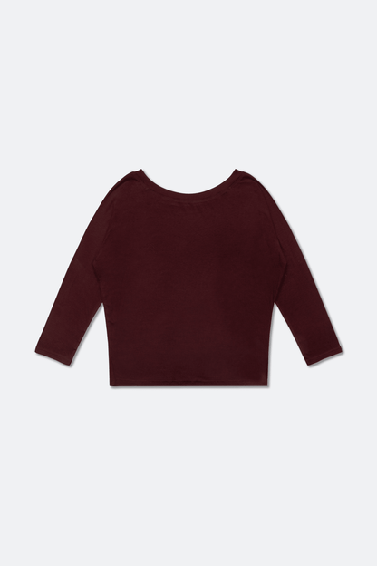 GROCERY TWO - WAY LONG TOP/ BURGUNDY - GROGROCERY