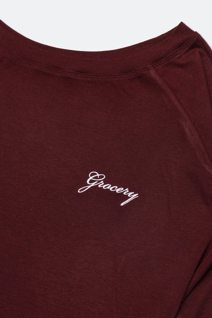 GROCERY TWO - WAY LONG TOP/ BURGUNDY - GROGROCERY