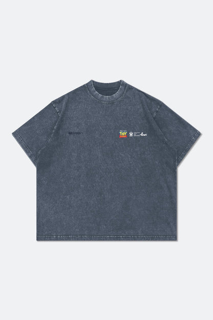 GROCERY | UNBOX INDUSTRIES | MAKEITLOUD | TOY STORY WASHED GRAPHIC BOXY TEE BY TOO NATTHAPONG/ NAVY - GROGROCERY