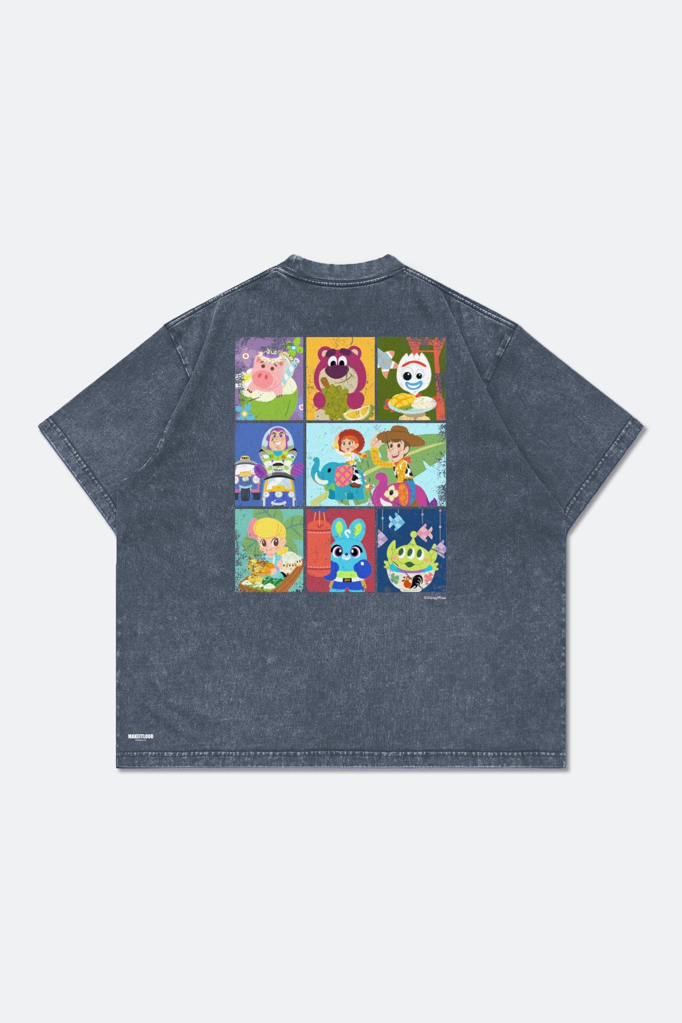 GROCERY | UNBOX INDUSTRIES | MAKEITLOUD | TOY STORY WASHED GRAPHIC BOXY TEE BY TOO NATTHAPONG/ NAVY - GROGROCERY