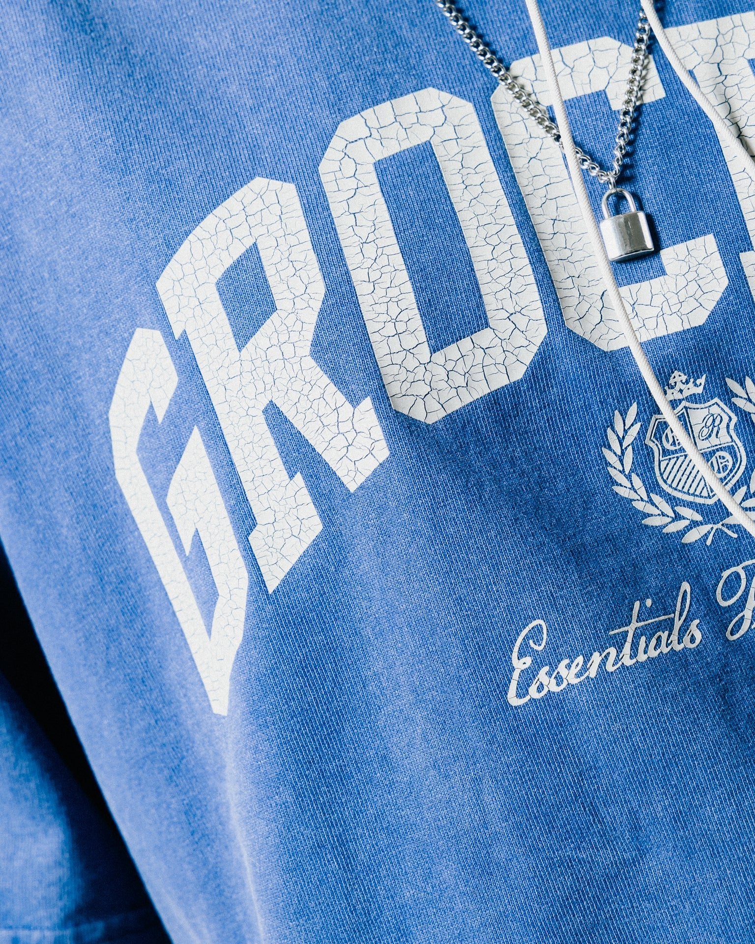 GROCERY VINTAGE COLLEGE LOGO WASHED BOXY TEE/ PURPLE - GROGROCERY