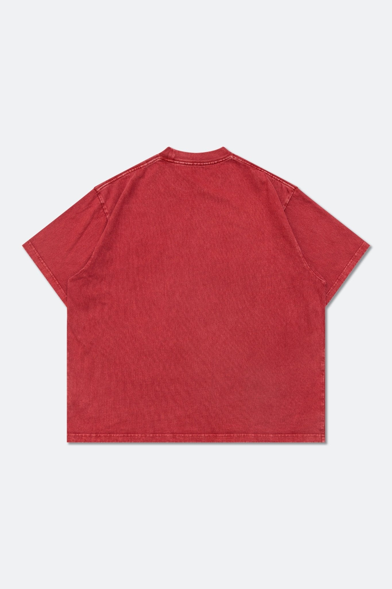 GROCERY VINTAGE COLLEGE LOGO WASHED BOXY TEE/ RED - GROGROCERY