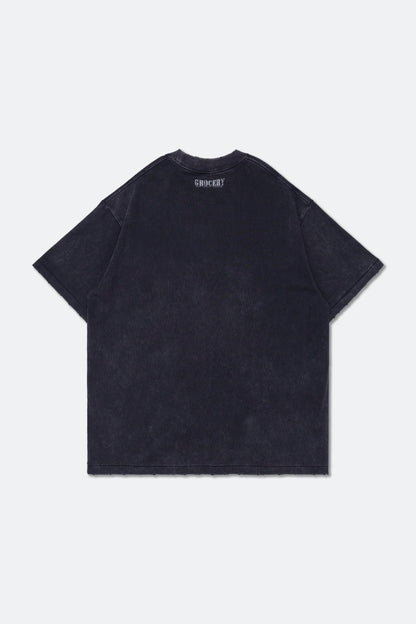 GROCERY VINTAGE EAGLE GRAPHIC WASHED BOXY TEE/ CHARCOAL - GROGROCERY