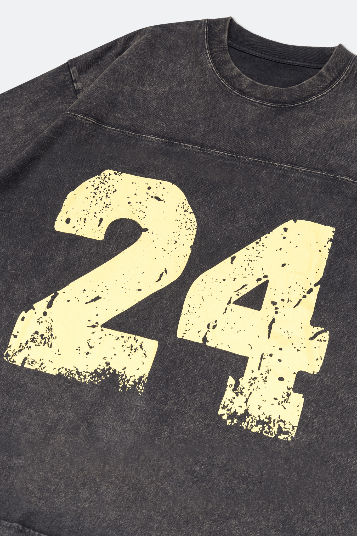 GROCERY WASHED 24 MID SLEEVE TEE/ WASHED BLACK - GROGROCERY