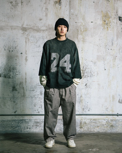 GROCERY WASHED 24 MID SLEEVE TEE/ WASHED GREEN - GROGROCERY