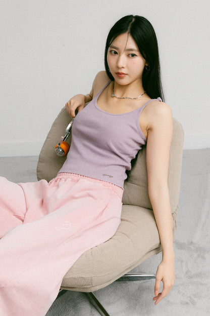 GROCERY WASHED CAMISOLE TANK TOP/ FADED PURPLE - GROGROCERY