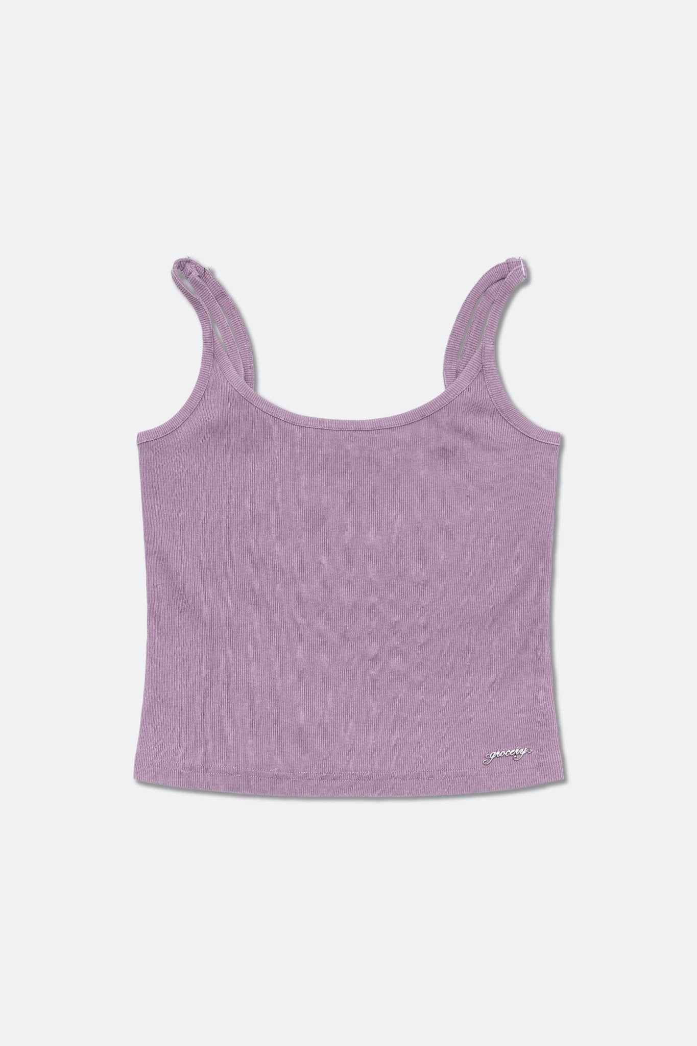 GROCERY WASHED CAMISOLE TANK TOP/ FADED PURPLE - GROGROCERY