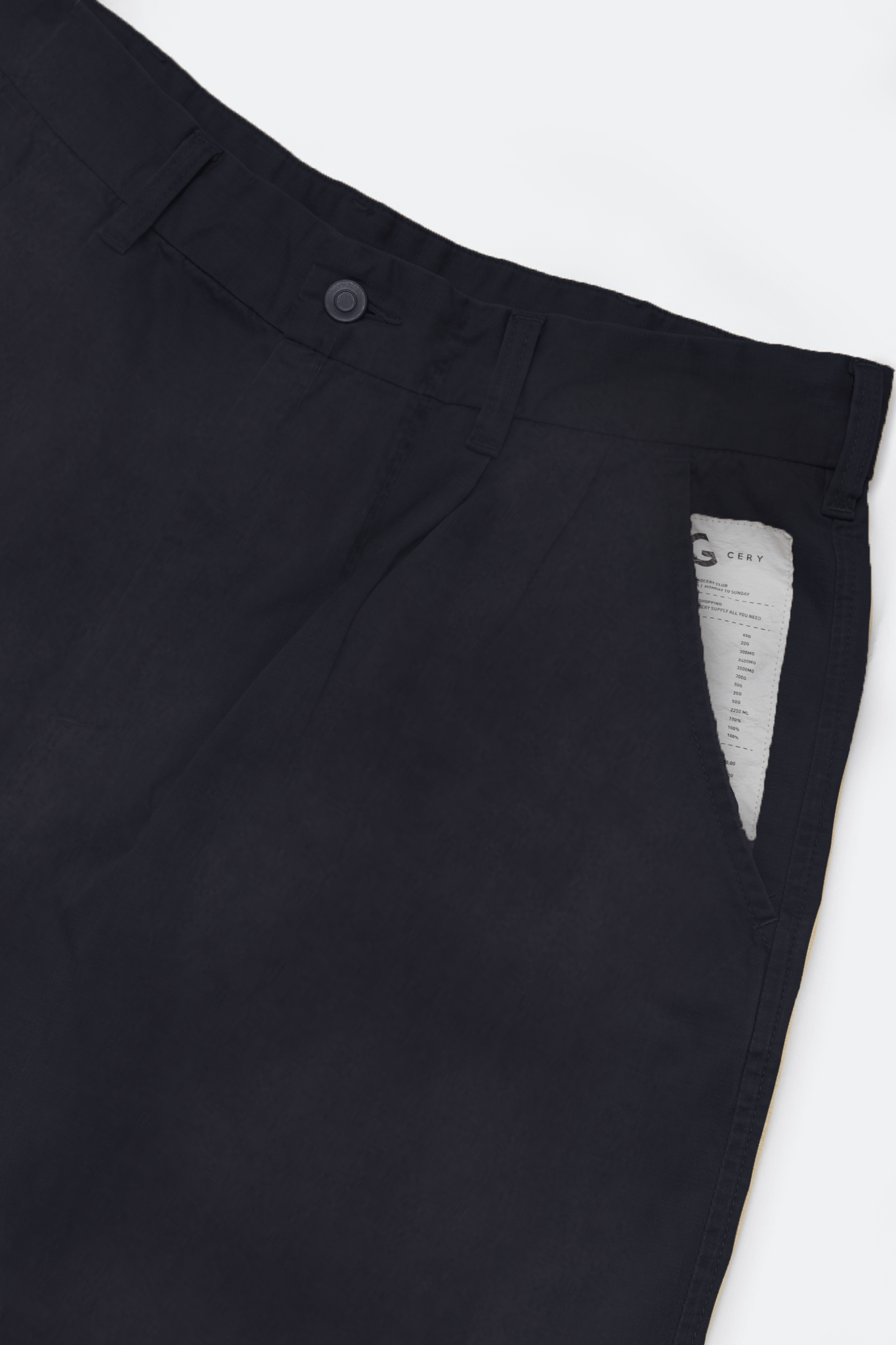 GROCERY WASHED CHINO SHORTS/ CHARCOAL - GROGROCERY