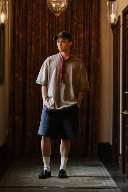 GROCERY WASHED CHINO SHORTS/ CHARCOAL - GROGROCERY