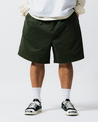 GROCERY WASHED CHINO SHORTS/ OLIVE - GROGROCERY