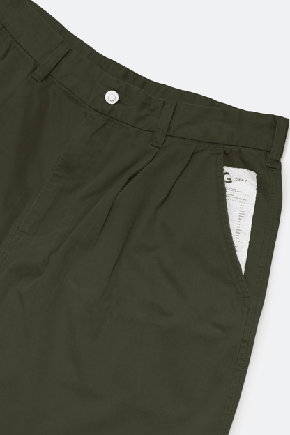 GROCERY WASHED CHINO SHORTS/ OLIVE - GROGROCERY