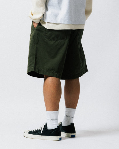 GROCERY WASHED CHINO SHORTS/ OLIVE - GROGROCERY