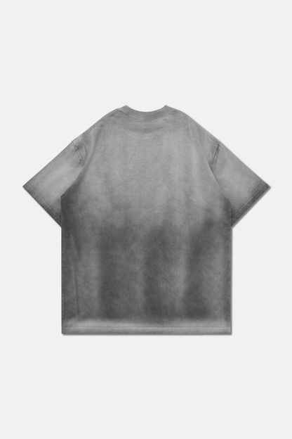 GROCERY WASHED COLLEGE PATCHWORK GRAPHIC TEE/ SUN FADED GREY - GROGROCERY