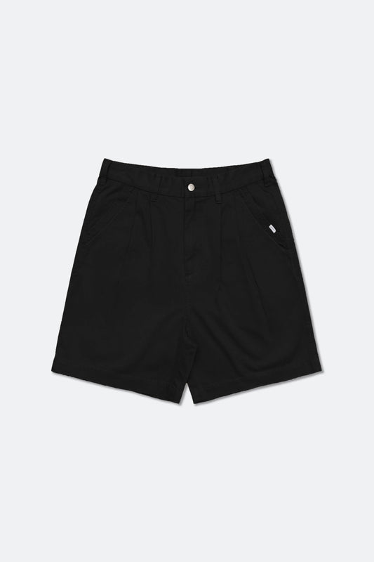 GROCERY WASHED DOUBLE POCKET DISTRESSED CHINO SHORTS/ BLACK - GROGROCERY