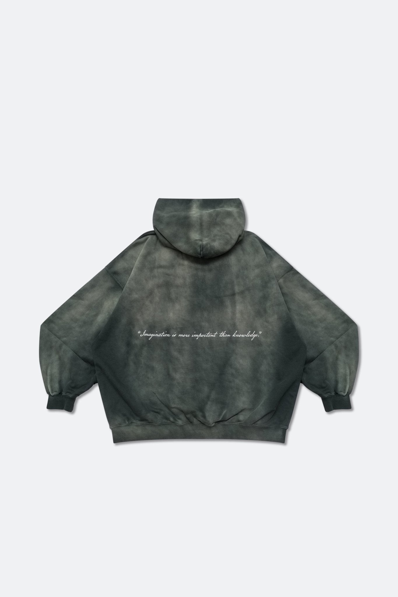 GROCERY WASHED EINSTEIN HOODIE/ FADED DARK GREEN - GROGROCERY