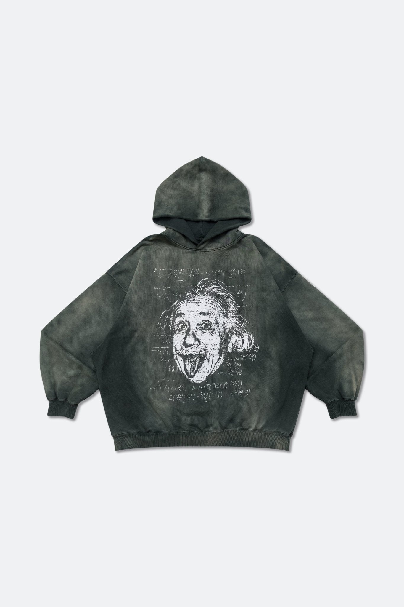 GROCERY WASHED EINSTEIN HOODIE/ FADED DARK GREEN - GROGROCERY