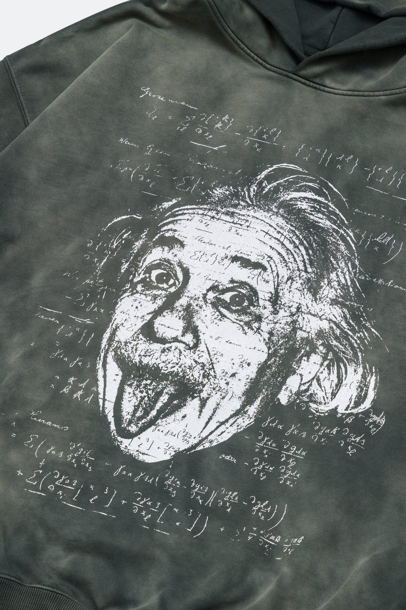 GROCERY WASHED EINSTEIN HOODIE/ FADED DARK GREEN - GROGROCERY