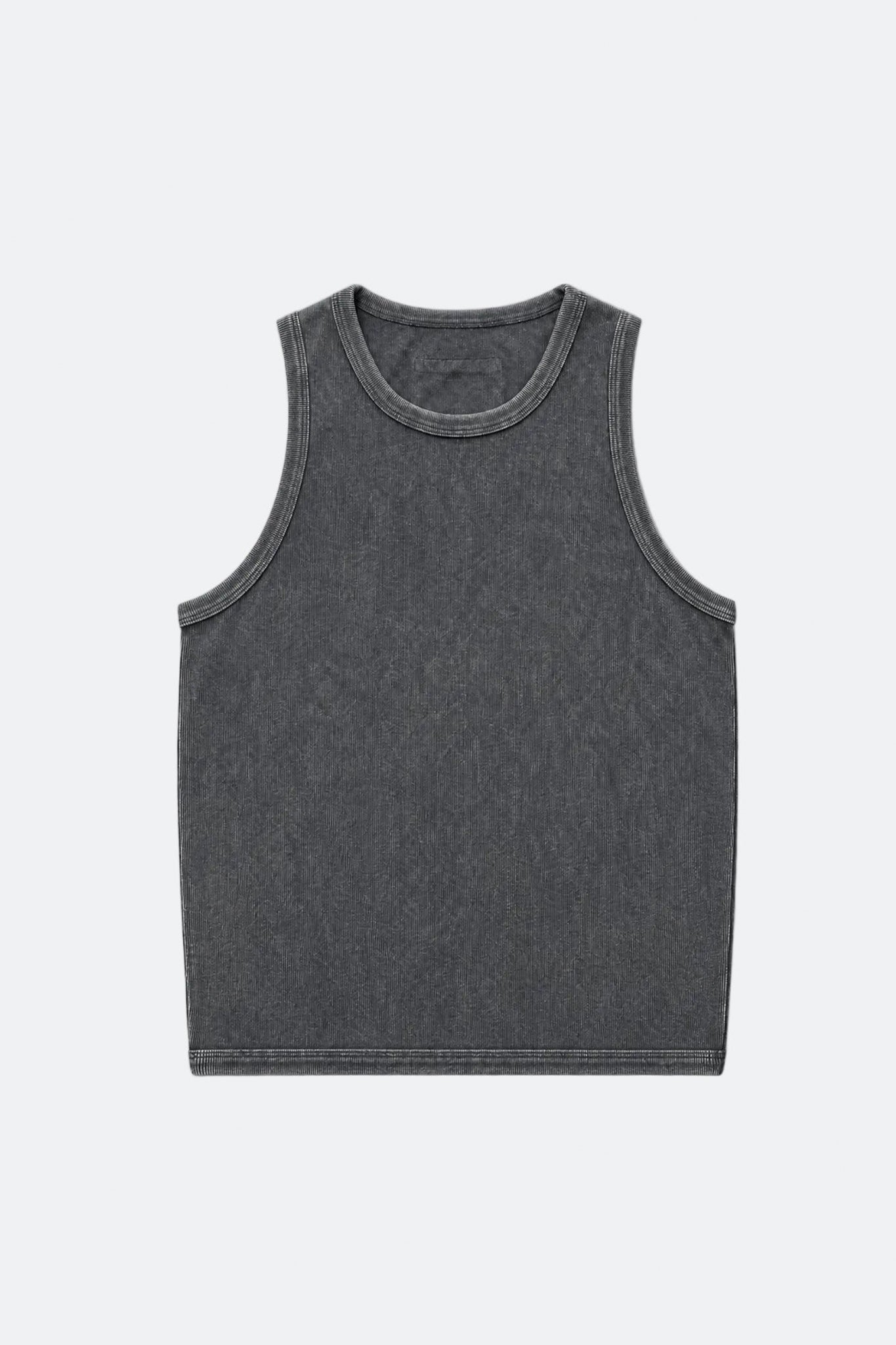 GROCERY WASHED INVOICE TANK TOP/ CHARCOAL - GROGROCERY