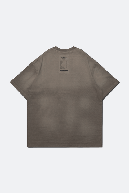 GROCERY WASHED INVOICE TEE/ FADED BROWN - GROGROCERY