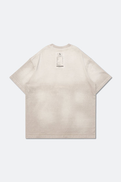 GROCERY WASHED INVOICE TEE/ FADED CREAM - GROGROCERY