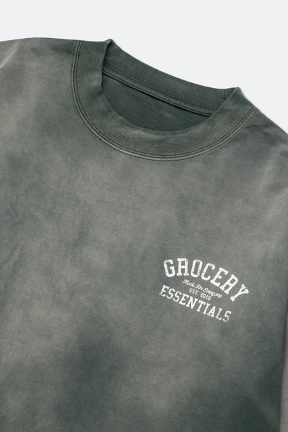 GROCERY WASHED LAYERED LONG TOP/ FADED GREEN - GROGROCERY