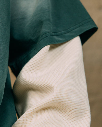 GROCERY WASHED LAYERED LONG TOP/ FADED GREEN - GROGROCERY