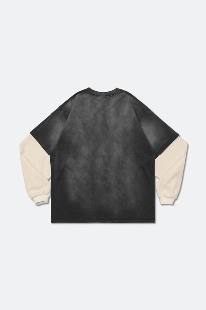 GROCERY WASHED LAYERED LONG TOP/ WASHED CHARCOAL - GROGROCERY