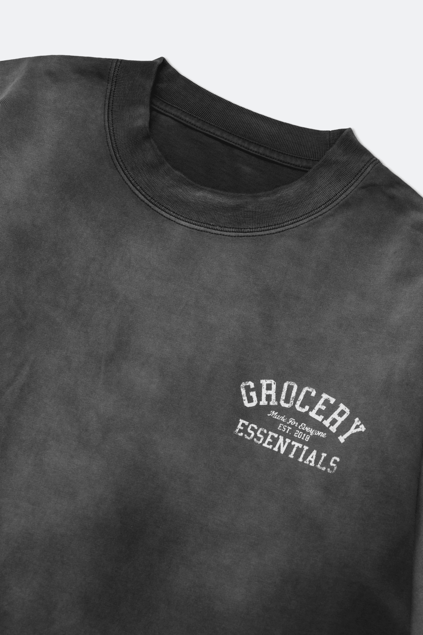 GROCERY WASHED LAYERED LONG TOP/ WASHED CHARCOAL - GROGROCERY