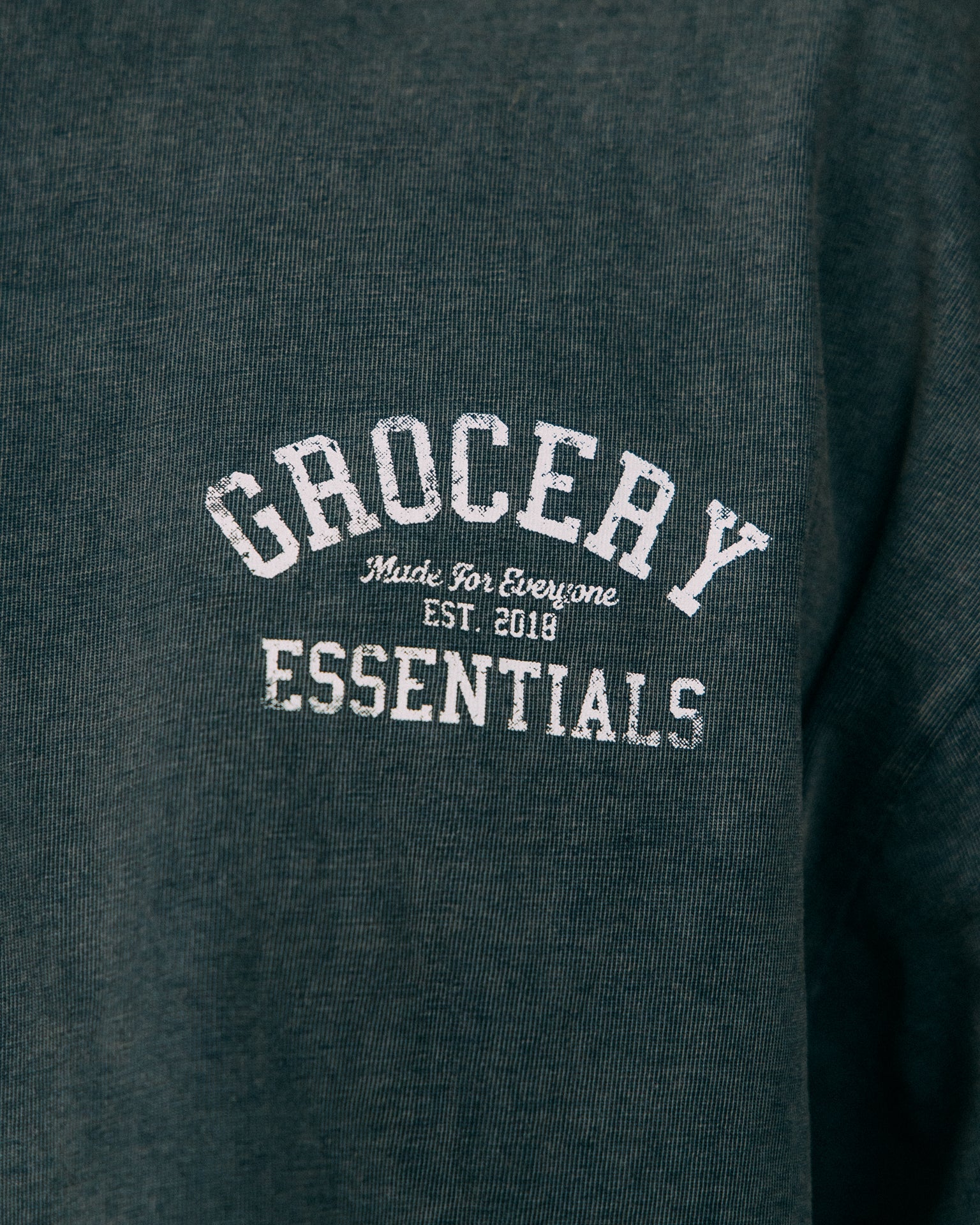 GROCERY WASHED LAYERED LONG TOP/ WASHED CHARCOAL - GROGROCERY