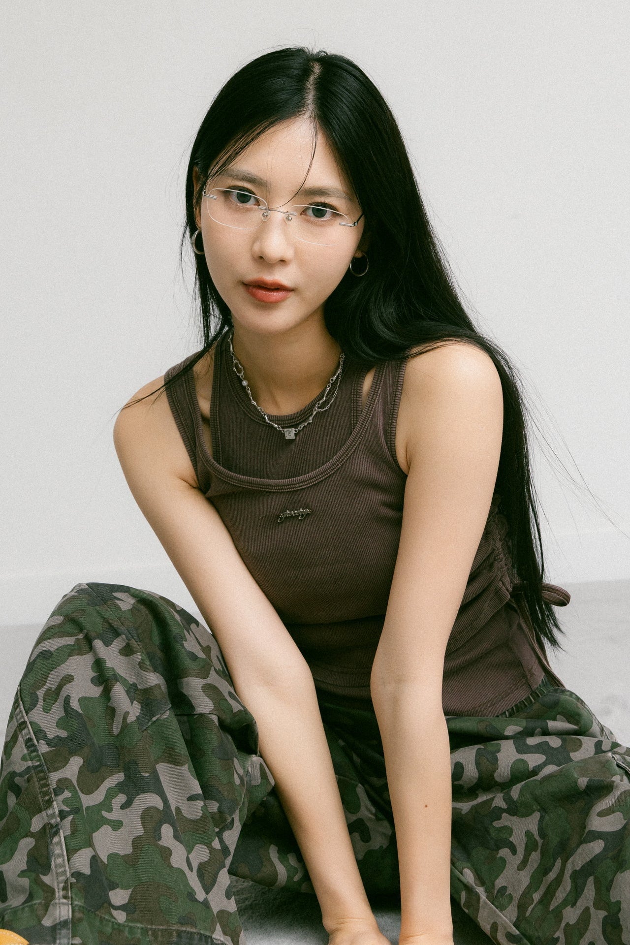 GROCERY WASHED LAYERED TANK TOP/ CHARCOAL - GROGROCERY