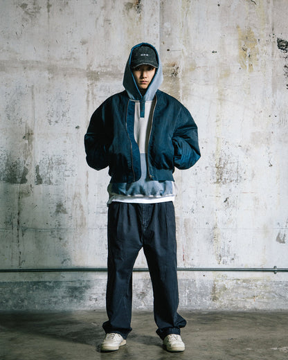 GROCERY WASHED MA - 1 BOMBER JACKET/ DIRTY NAVY - GROGROCERY