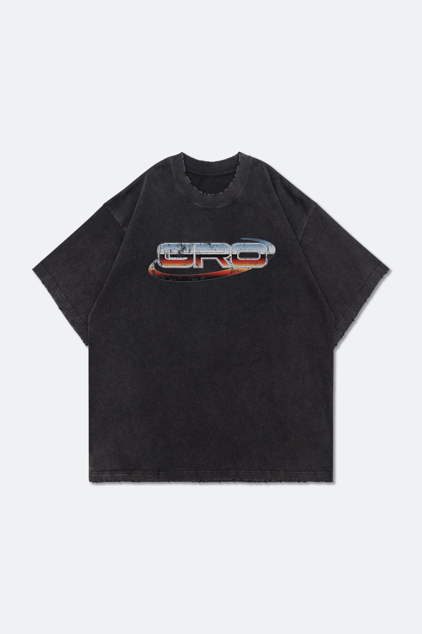 GROCERY WASHED OVERSIZED LOGO TEE/ BLACK - GROGROCERY