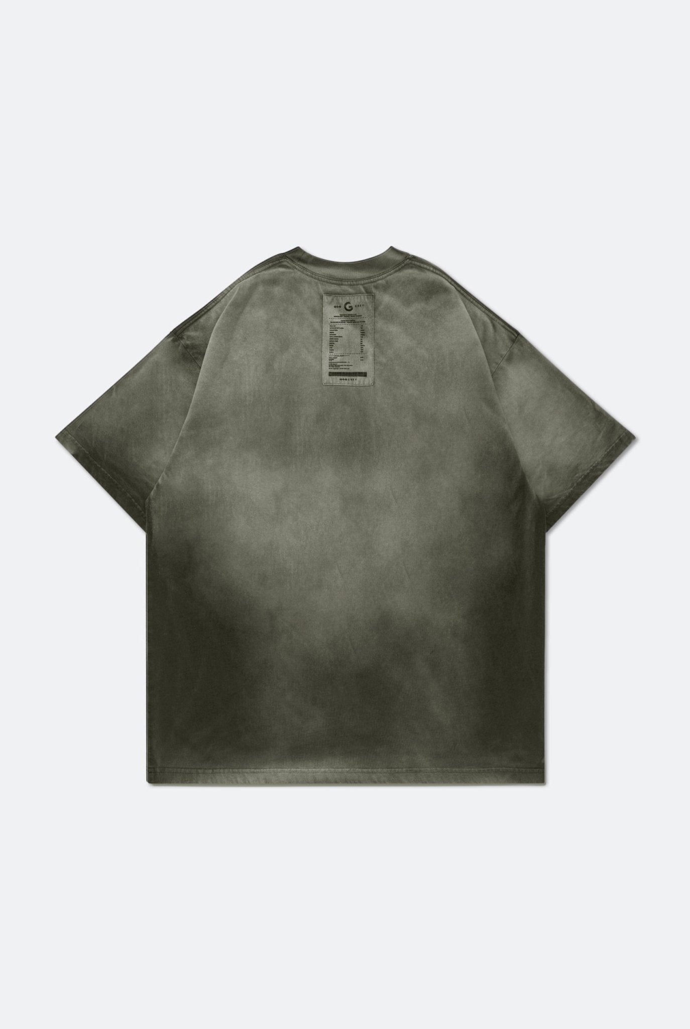 GROCERY WASHED POCKET INVOICE BOXY TEE/ SUN FADE DARK OLIVE - GROGROCERY